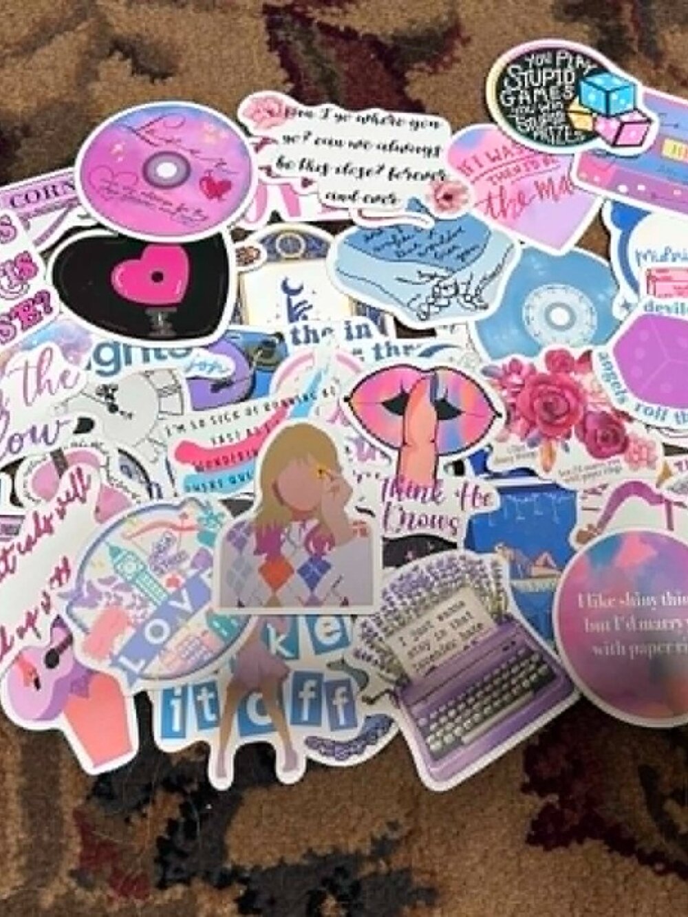 50 Taylor Swift themed stickers